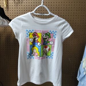 Super Mario Kids White T-Shirt
